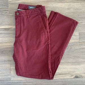 Bonobos Slim Fit Merlot Washed Chinos
